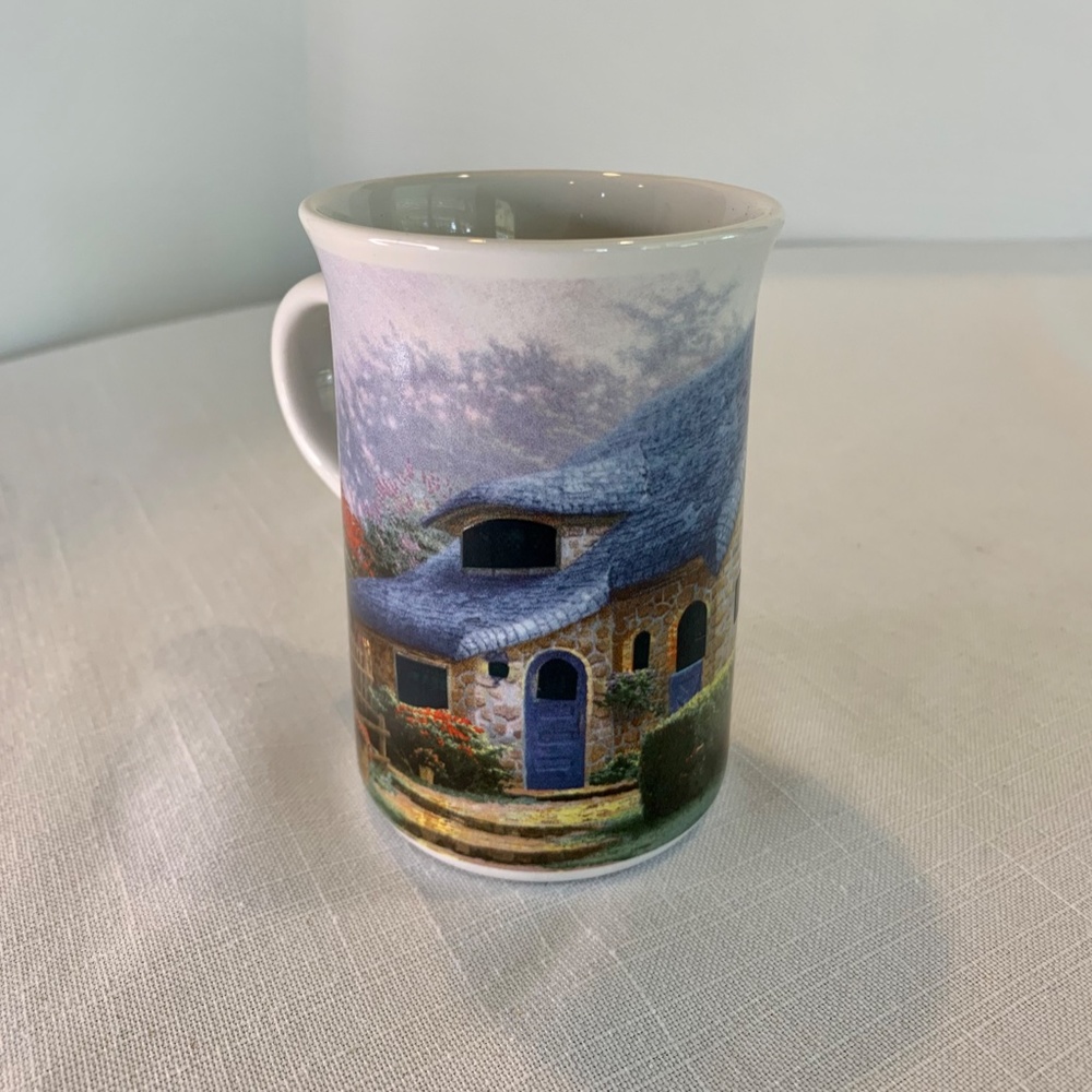 Thomas Kinkade Lilac Cottage ceramic‎ mug